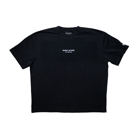 Black boxy fit t-shirt